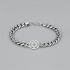 Bracelet homme chaine acier etoile de david