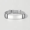 D Bracelet personnalise gourmette acier gravure personnalise reglable