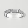 D Bracelet personnalise gourmette acier gravure personnalise reglable