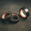 Bague tungstène brossée bois personnalisable