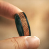 Bague homme Tungstène avec Ruban Bois chêne