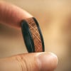 Bague homme Tungstène avec Ruban Bois chêne