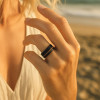 Bague tungstène brossée bois rouge (Dupliqué)
