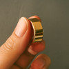 D Bague personnalisee alliance anneau plat tungstene polie miroir