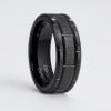Bague homme anneau tungstene rainure rouage personnalisable