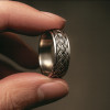 Bague argent anneau tournant celtique anti-stress