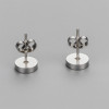 Boucles d'oreilles acier Signes du zodiaque Vierge