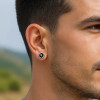 Boucles d'oreilles acier Signes du zodiaque Vierge