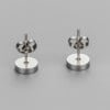 Boucles d'oreilles acier Signes du zodiaque Vierge