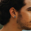 Boucles d'oreilles acier Signes du zodiaque Verseau
