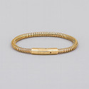 Bracelet homme chaine souple cylindrique acier