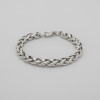 Bracelet acier homme chaine maille tresse