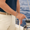 Bracelet acier homme chaine maille tresse