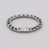Bracelet homme chaine biker acier robuste motif celtique
