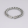 Bracelet homme chaine biker acier robuste motif celtique