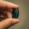 Bague mariage personnalisee alliance tungstene opale