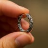 Boucles d'oreille argent Bali homme femme creoles hoop