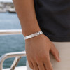 Bracelet personnalise homme gourmette acier