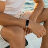 Bracelet personnalise homme caoutchouc gourmette acier