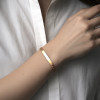 Bracciale da donna personalizzato con catena barbazzale in acciaio da incidere