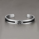 Bracelet OM homme jonc acier personnalisable