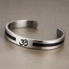Bracelet OM homme jonc acier personnalisable
