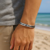 Bracelet OM homme jonc acier personnalisable