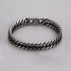 10mm Bracelet homme chaine acier maille tresse