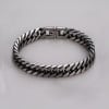 Bracelet homme chaine acier maille tresse