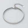 Bracelet homme chaine cuba acier finition polie