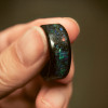 8mm Bague personnalisee alliance tungstene opale multicolor homme femme