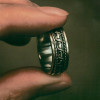 Bague argent homme anneau tournant celtique