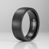 8N Bague mariage personnalisee anneau titane brosse
