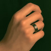 D Bague homme mariage tungstene personnalisable