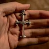 Pendentif homme croix oeil de la providence argent massif