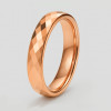 R Bague personnalisee alliance anneau tungstene facettes plaque or