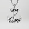 Pendentif homme celtique ancre marine acier