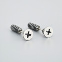 Orecchini a bottone in argento 925, gamma a vite