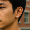 Boucles d'oreilles clous argent 925 gamme vis