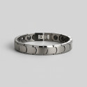 Men's and women's ceramic bracelet with polished finish and magnets