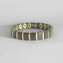 Bracelet homme femme ceramique finition polie aimants magnetique
