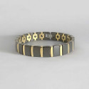 Pulsera para hombre y mujer con imanes magnéticos con acabado pulido en cerámica