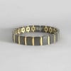 Bracelet homme femme ceramique finition polie aimants magnetique