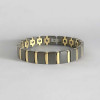 Bracelet homme femme ceramique finition polie aimants magnetique