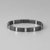 Bracelet ceramique noire homme femme magnetique aimants