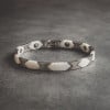 Bracelet ceramique blanche maillons aimantes
