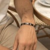 Bracelet homme ceramique noire magnetique aimants