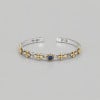 Bracelet argent massif jonc croix homme femme