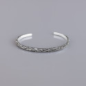 Bracelet argent massif jonc celtique