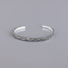 Bracelet argent massif jonc celtique
